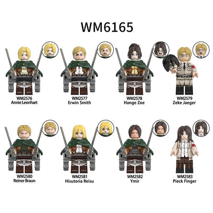 Zestaw figurek Attack On Titan - Zestaw x8