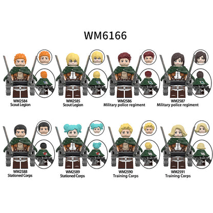 Zestaw figurek Attack On Titan - Zestaw x8