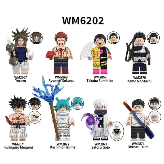 Zestaw figurek Jujutsu Kaisen - Zestaw x8