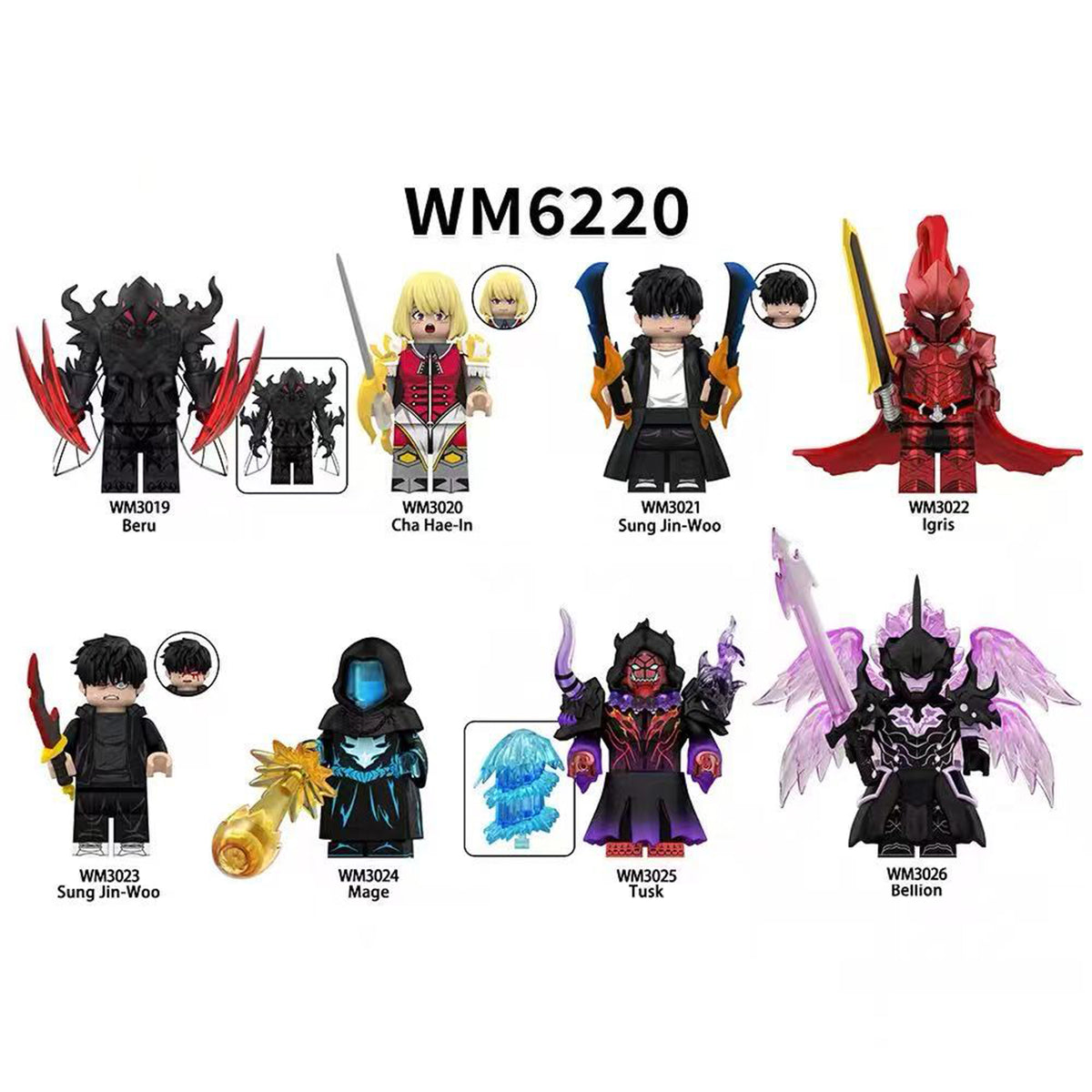 Zestaw figurek Solo Leveling - Zestaw x8