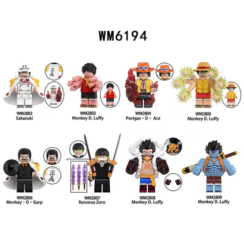 Zestaw figurek One Piece - Zestaw x8