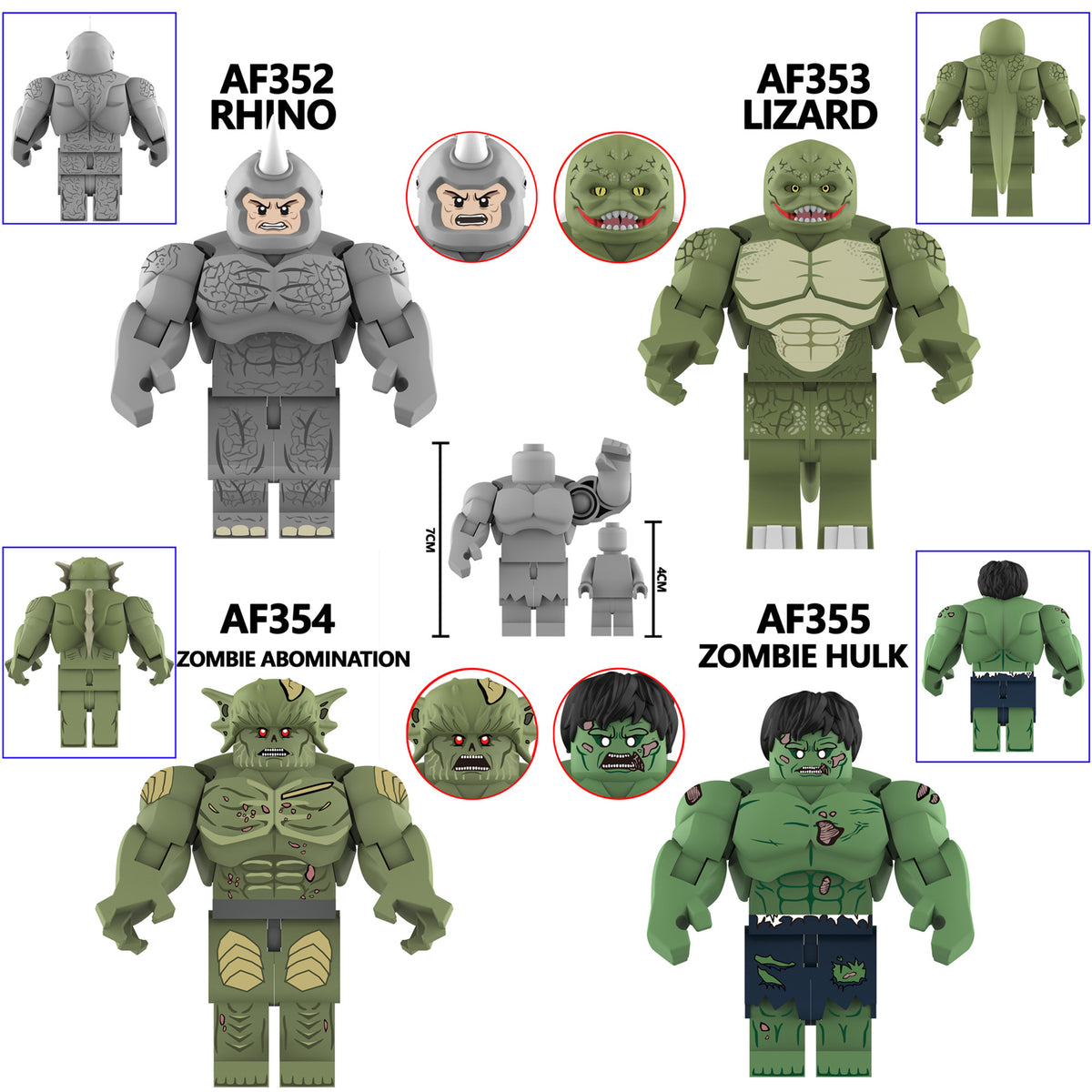 Zestaw figurek Super Hero - Zestaw x4