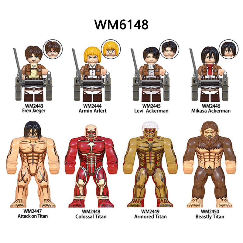 Zestaw figurek Attack On Titan - Zestaw x8
