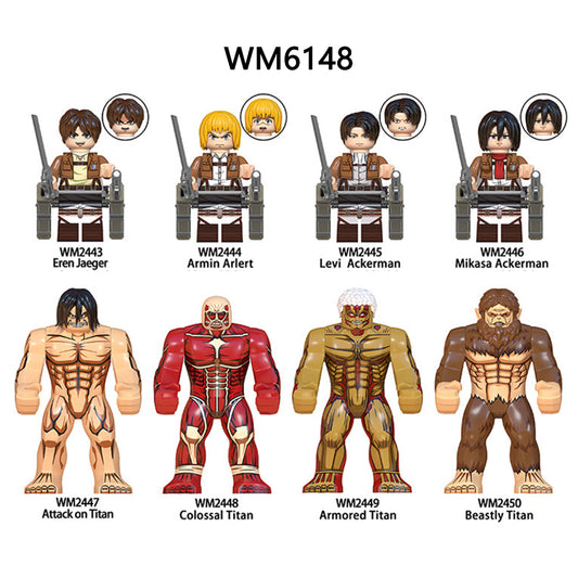 Zestaw figurek Attack On Titan - Zestaw x8