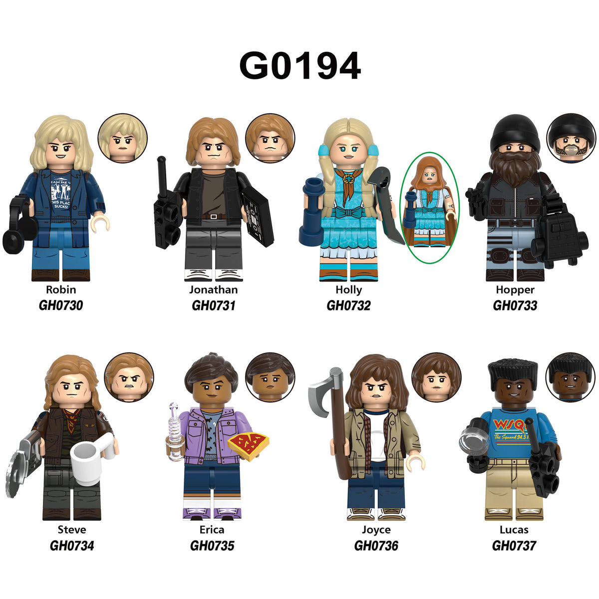 Zestaw figurek Stranger Things - Zestaw x8