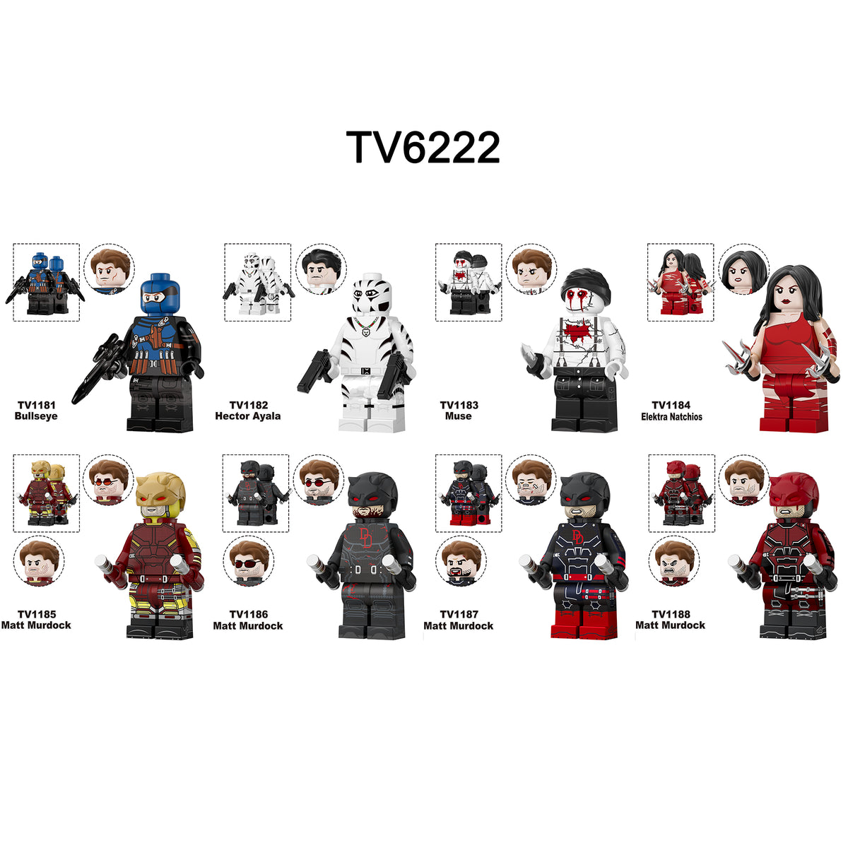 Zestaw figurek Super Hero - Zestaw x8