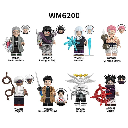 Zestaw figurek Jujutsu Kaisen - Zestaw x8
