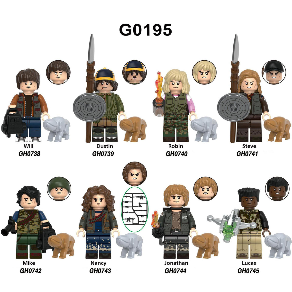 Zestaw figurek Stranger Things - Zestaw x8