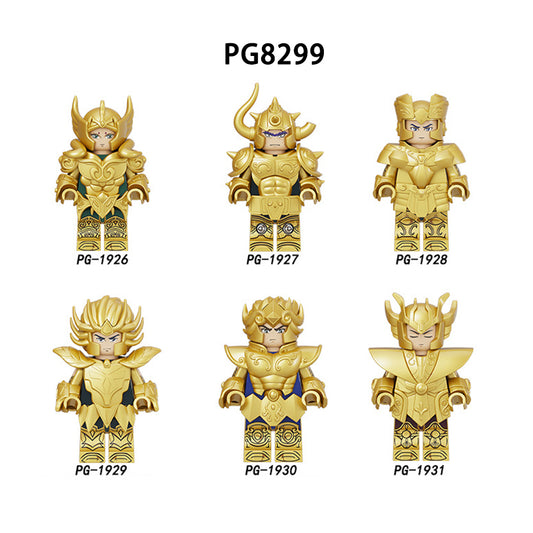 Zestaw figurek Gold Saint - Zestaw x6