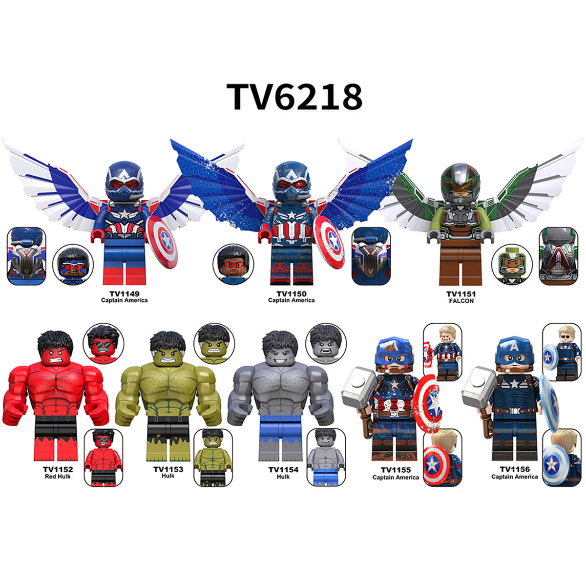 Zestaw figurek Super Hero - Zestaw x8