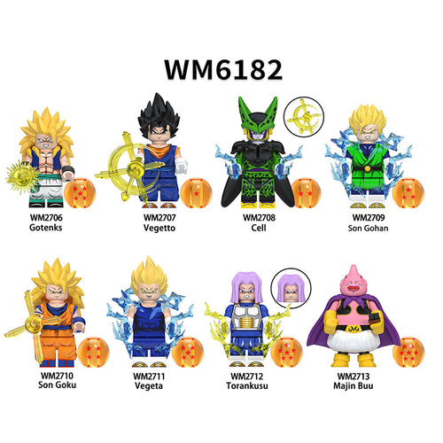 Zestaw figurek Dragon Ball - Zestaw x8