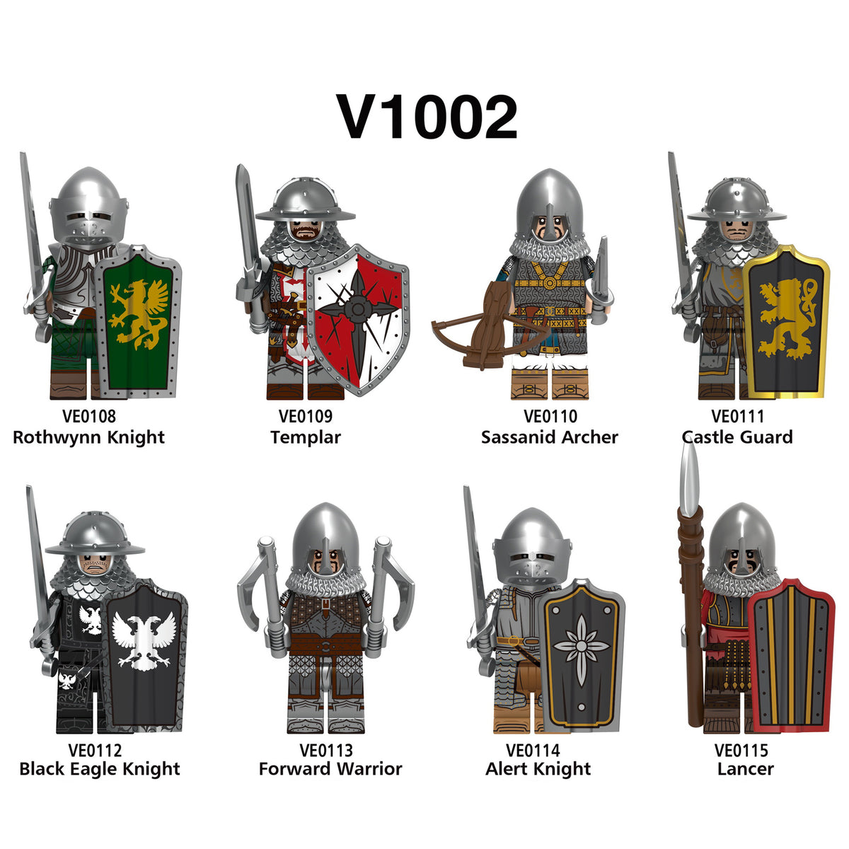 Zestaw figurek Medieval - Zestaw x8